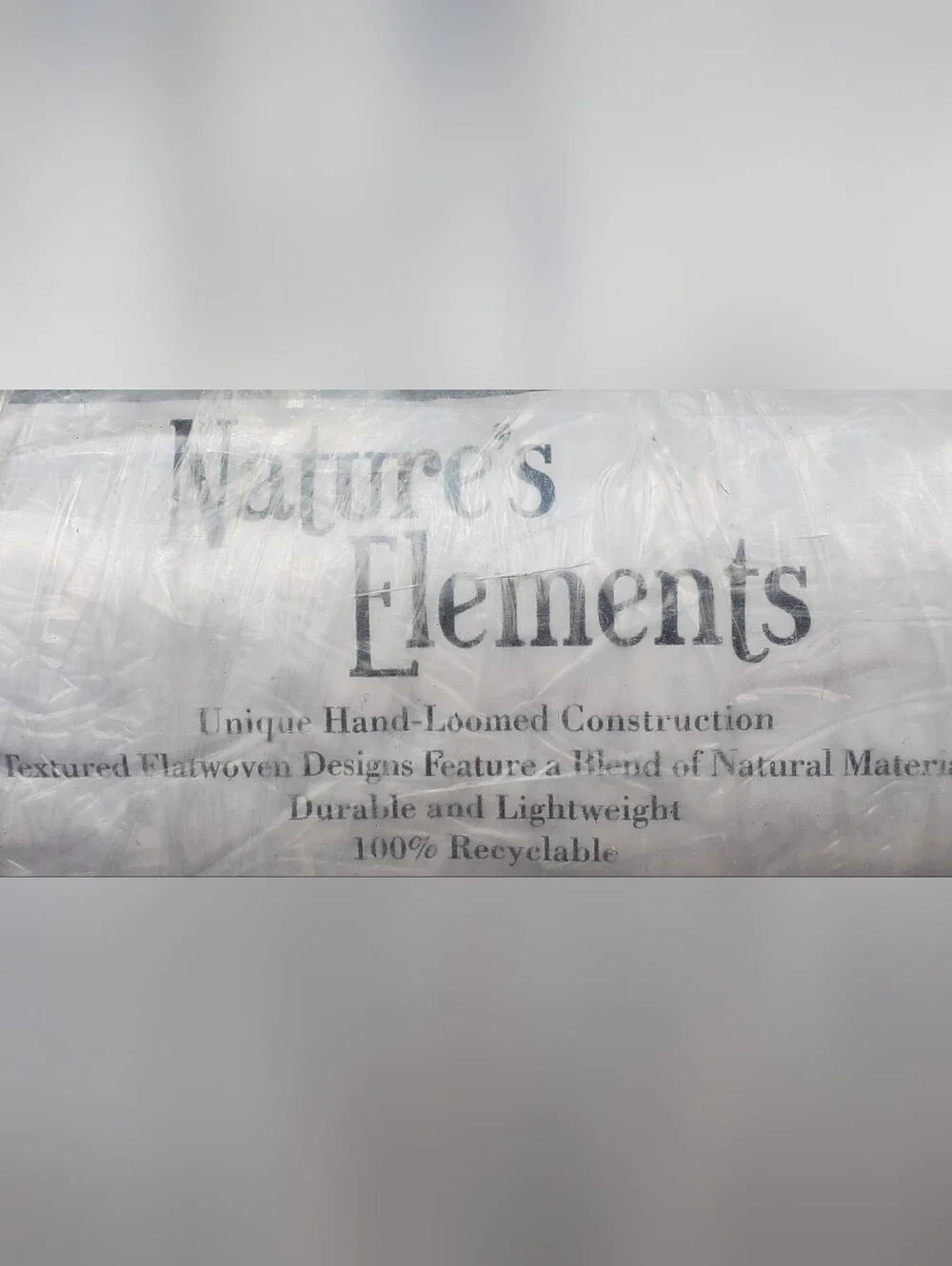Couristan Nature's Elements Rug 2x3 Chunky Braided Wool Jute Natural Accent